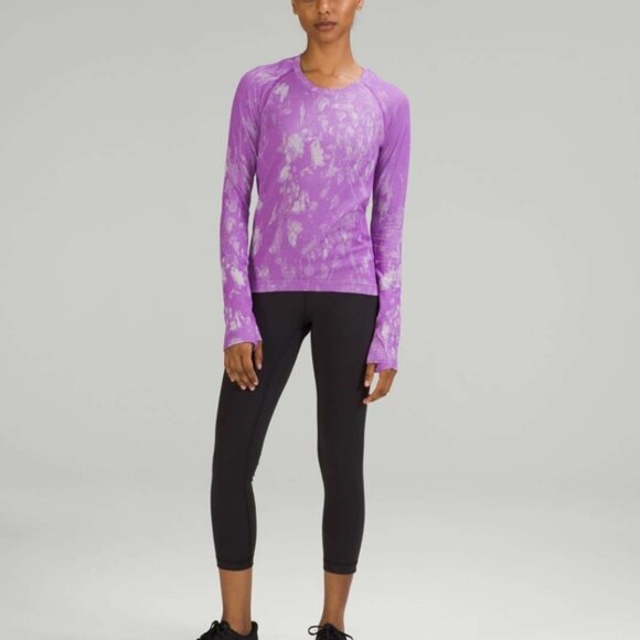 Lululemon Swiftly Tech Long Sleeve Shirt 2.0 *Race Length Shadow Bloom Moonlit - Picture 2 of 10